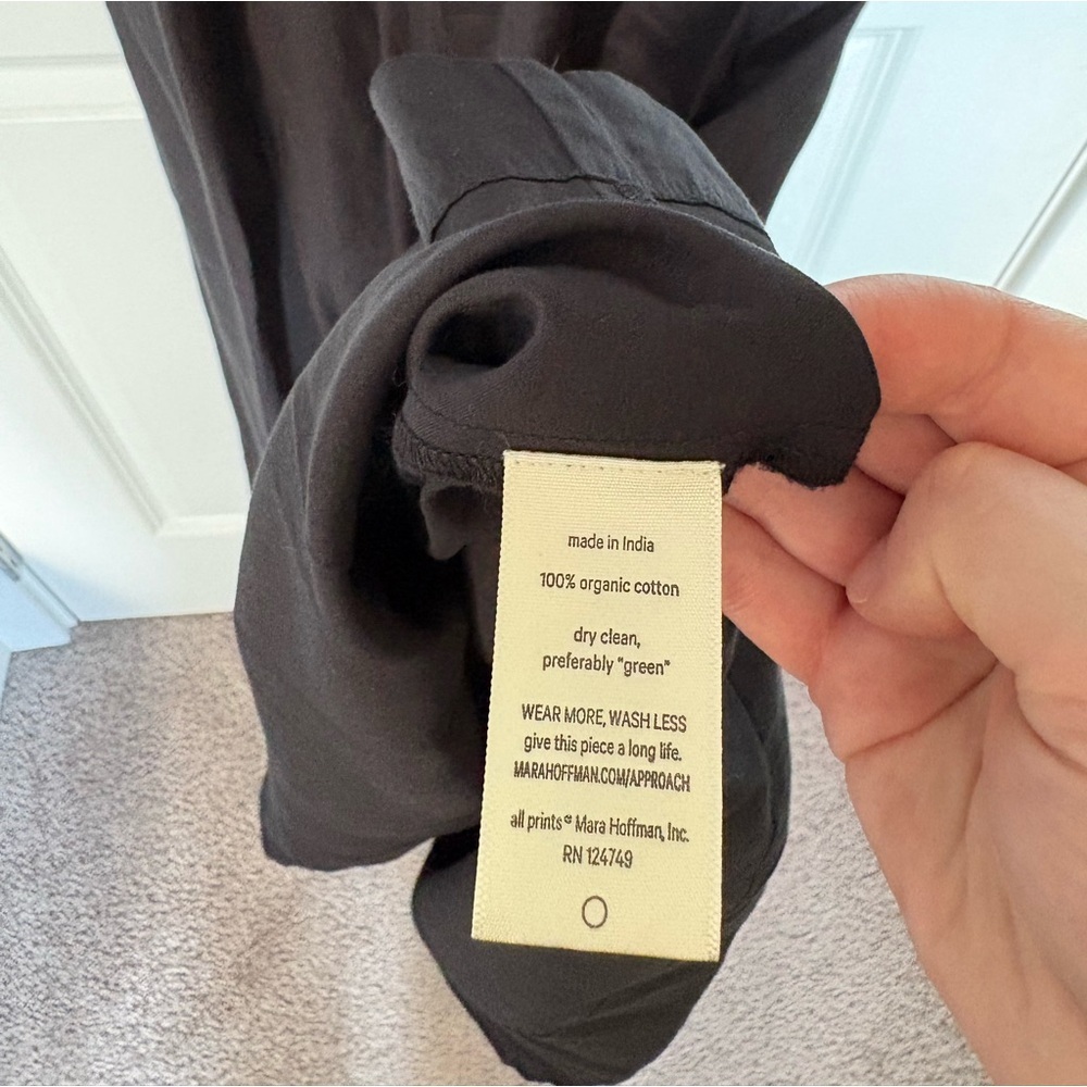 Mara Hoffman Leila Black Knotted Cutout Maxi Dress Size 6 - Picture 9 of 9